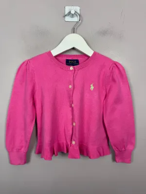Ralph Lauren Pink Cardigan 3y