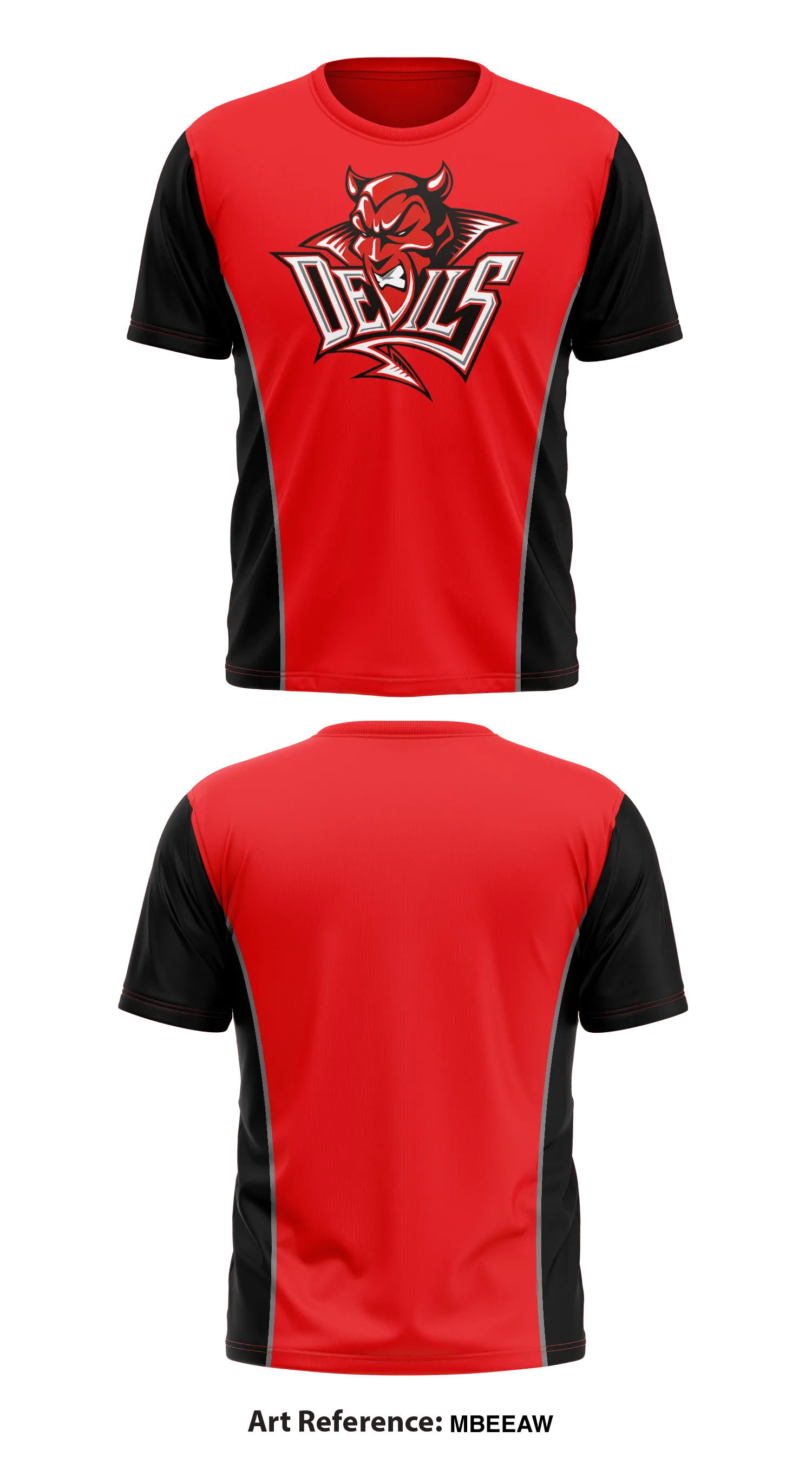 Red Devils Store 2 Core Men's SS Performance Tee - mBeEaW