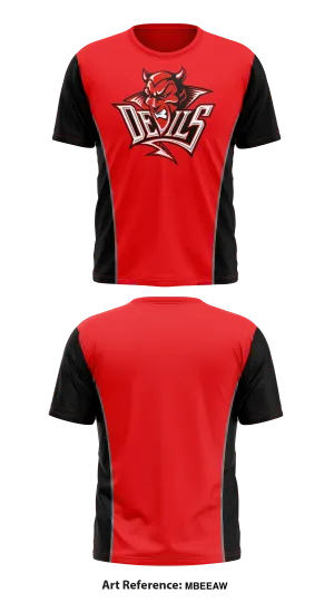 Red Devils Store 2 Core Men's SS Performance Tee - mBeEaW