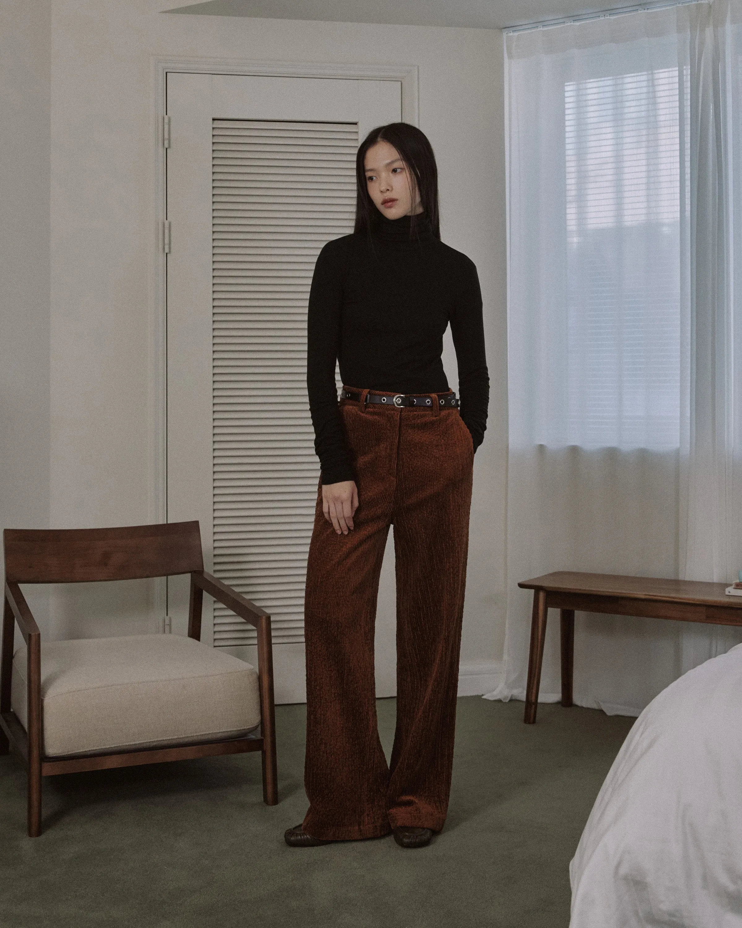 RELAXED CORDUROY PANTS_BROWN