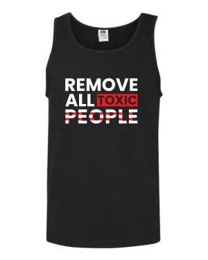 Remove all toxic people tank tops, motivational tank top, inspirational tank tops, casual tank tops
