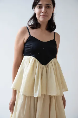 Renli Su | Cotton Silk Camisole in Powder Apricot