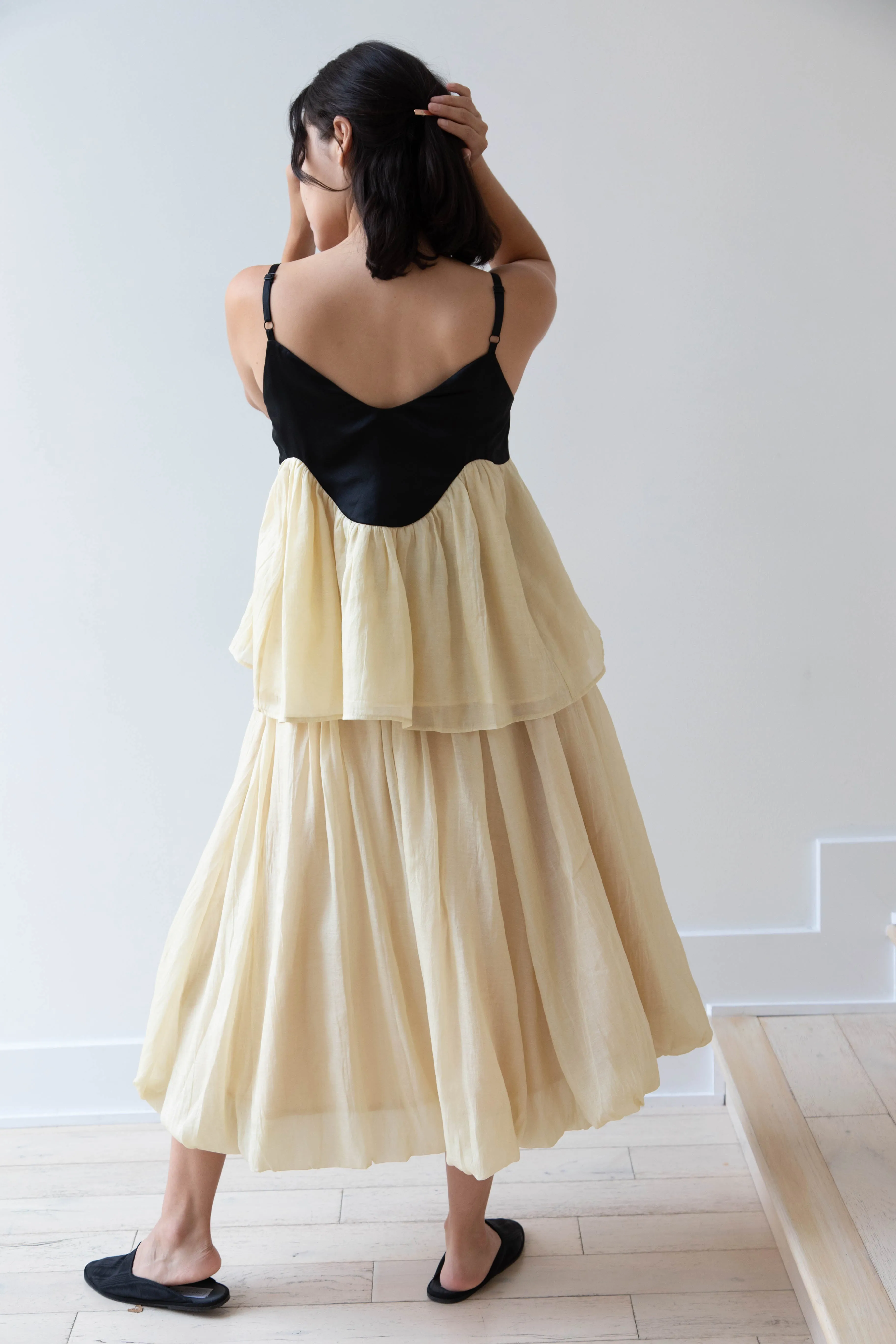 Renli Su | Cotton Silk Camisole in Powder Apricot