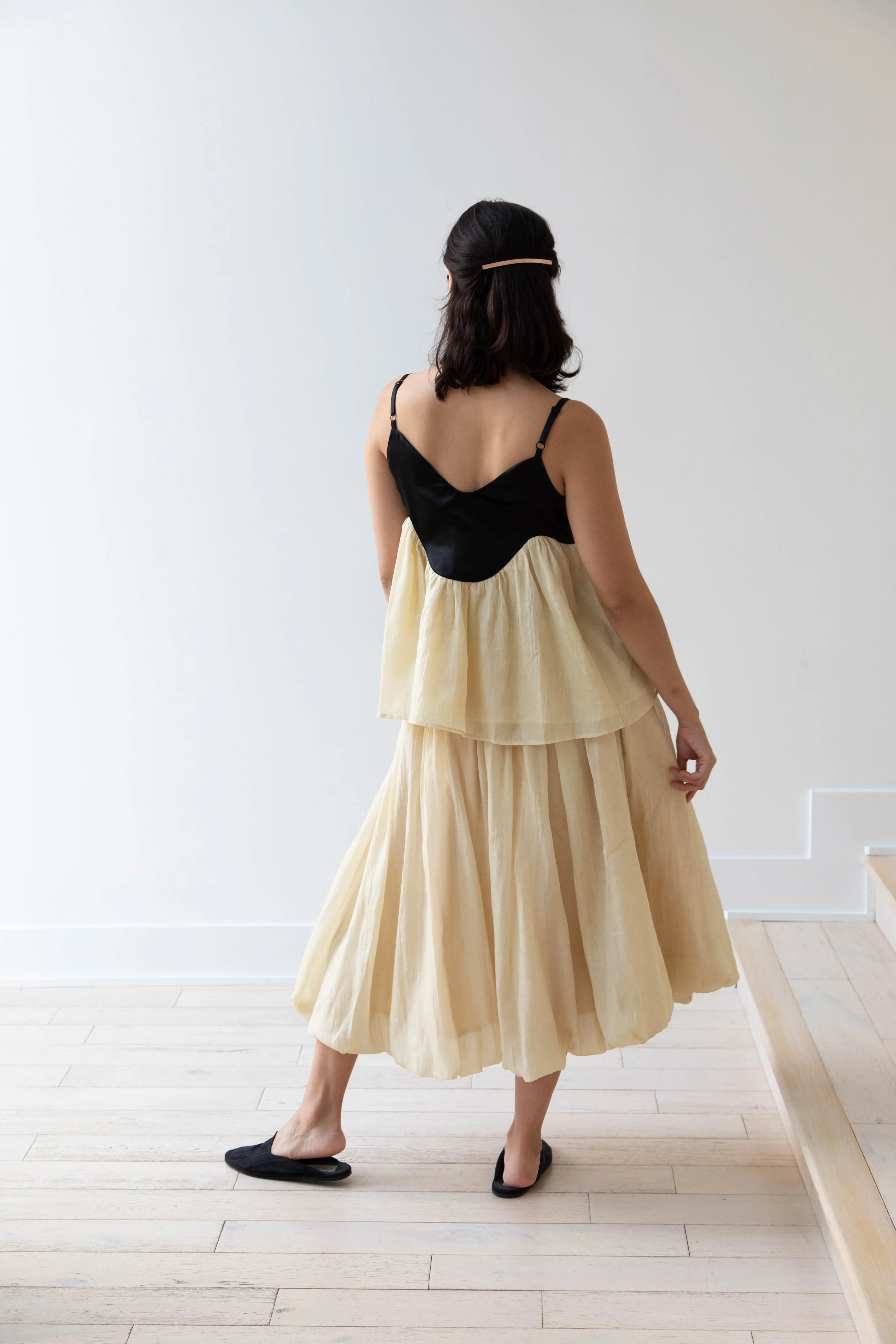 Renli Su | Cotton Silk Camisole in Powder Apricot