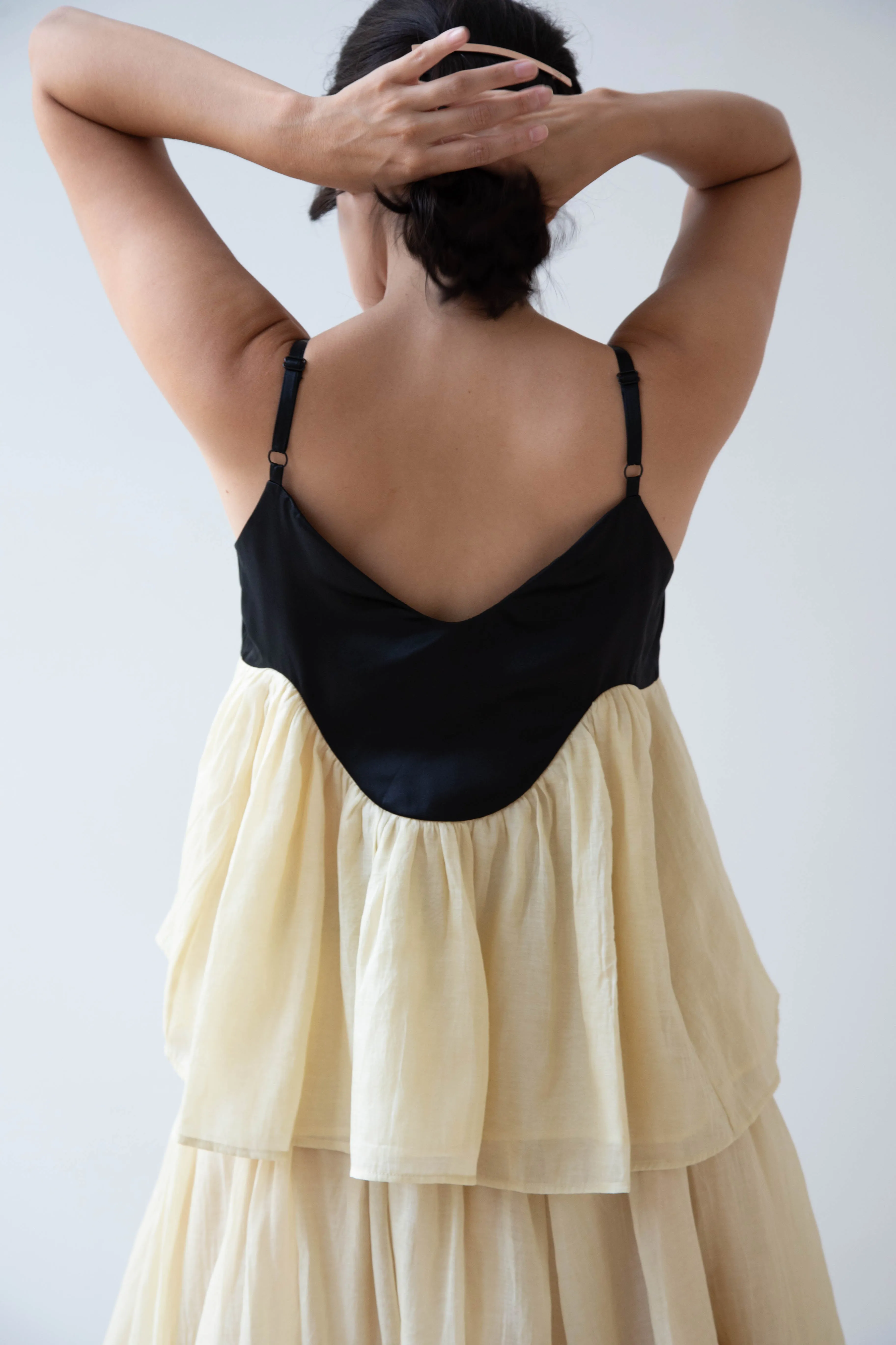 Renli Su | Cotton Silk Camisole in Powder Apricot