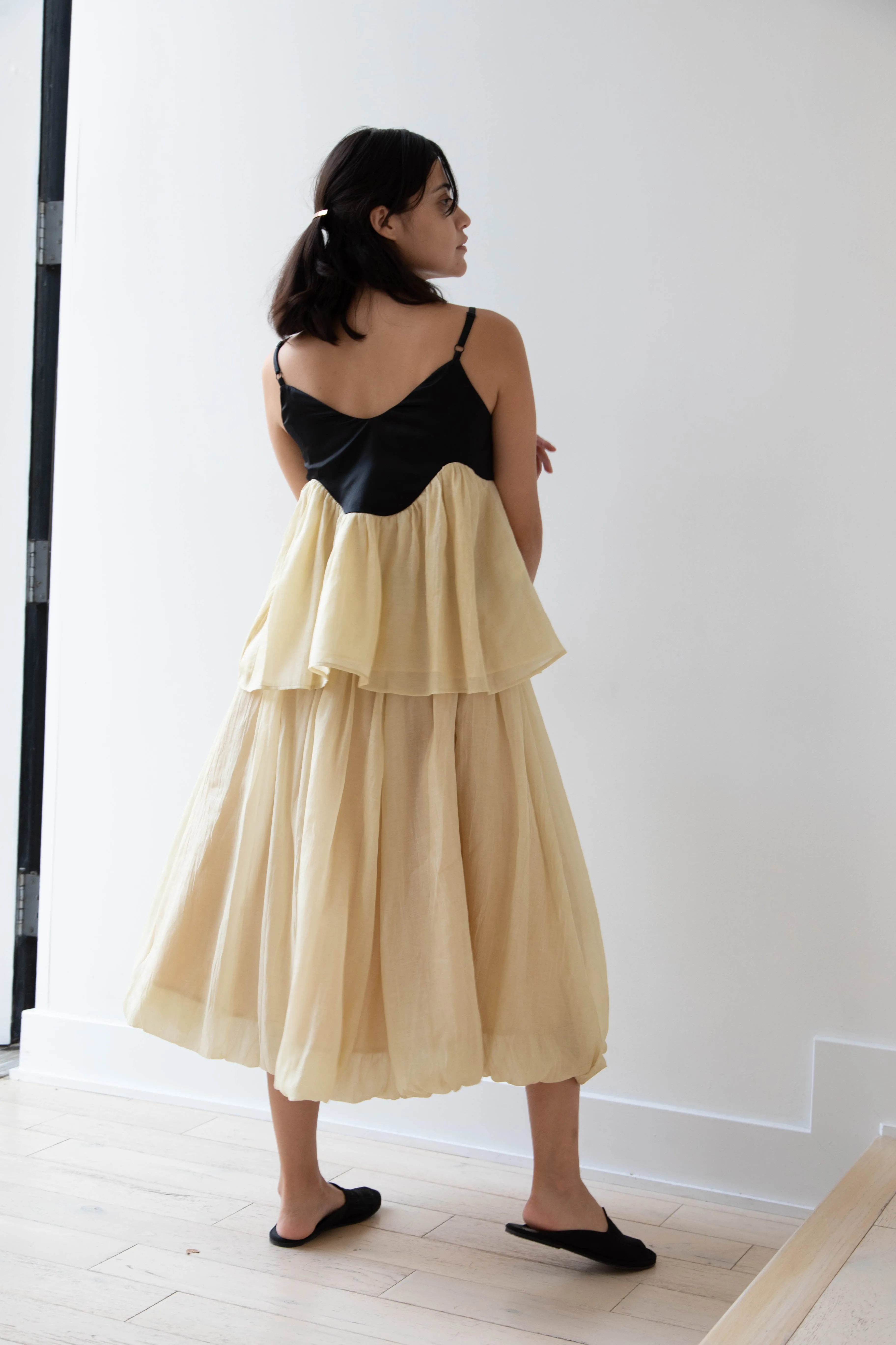 Renli Su | Cotton Silk Camisole in Powder Apricot