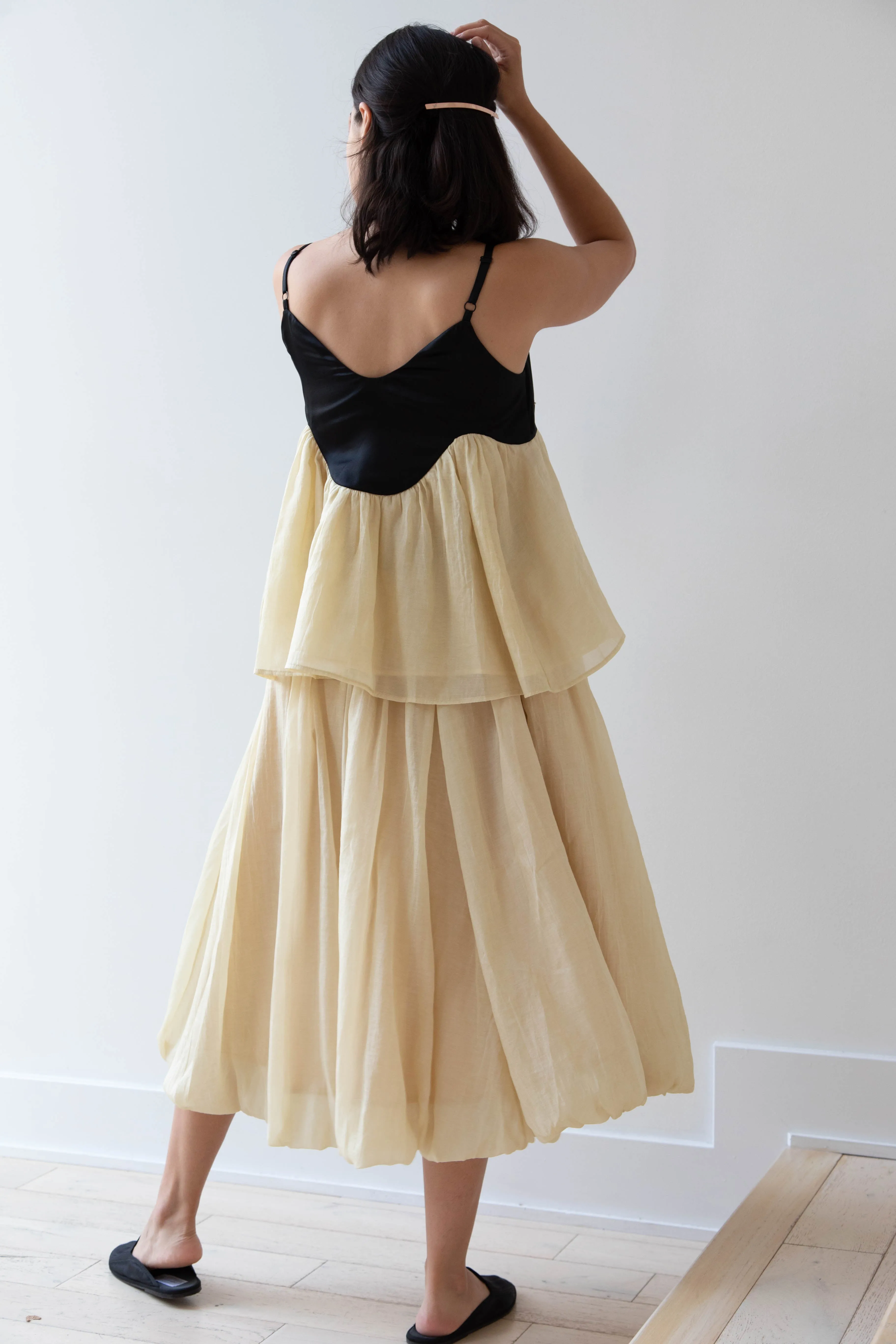 Renli Su | Cotton Silk Camisole in Powder Apricot