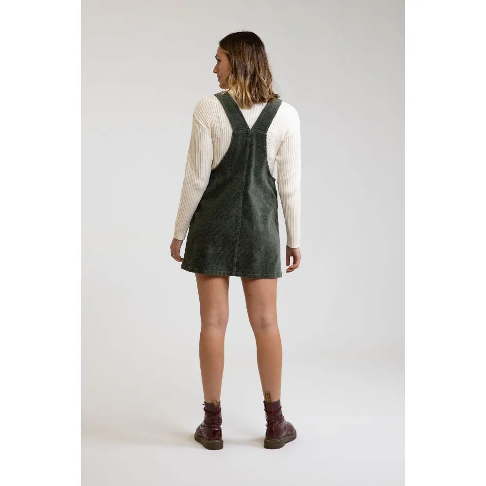 RHYTHM EDINBURGE PINAFORE DRESS FOREST
