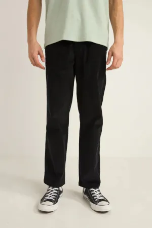RHYTHM MENS CORD JAM PANT - BLACK