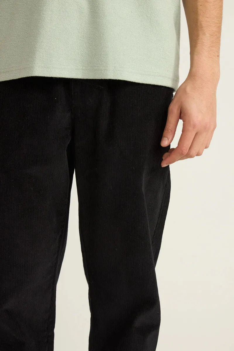 RHYTHM MENS CORD JAM PANT - BLACK