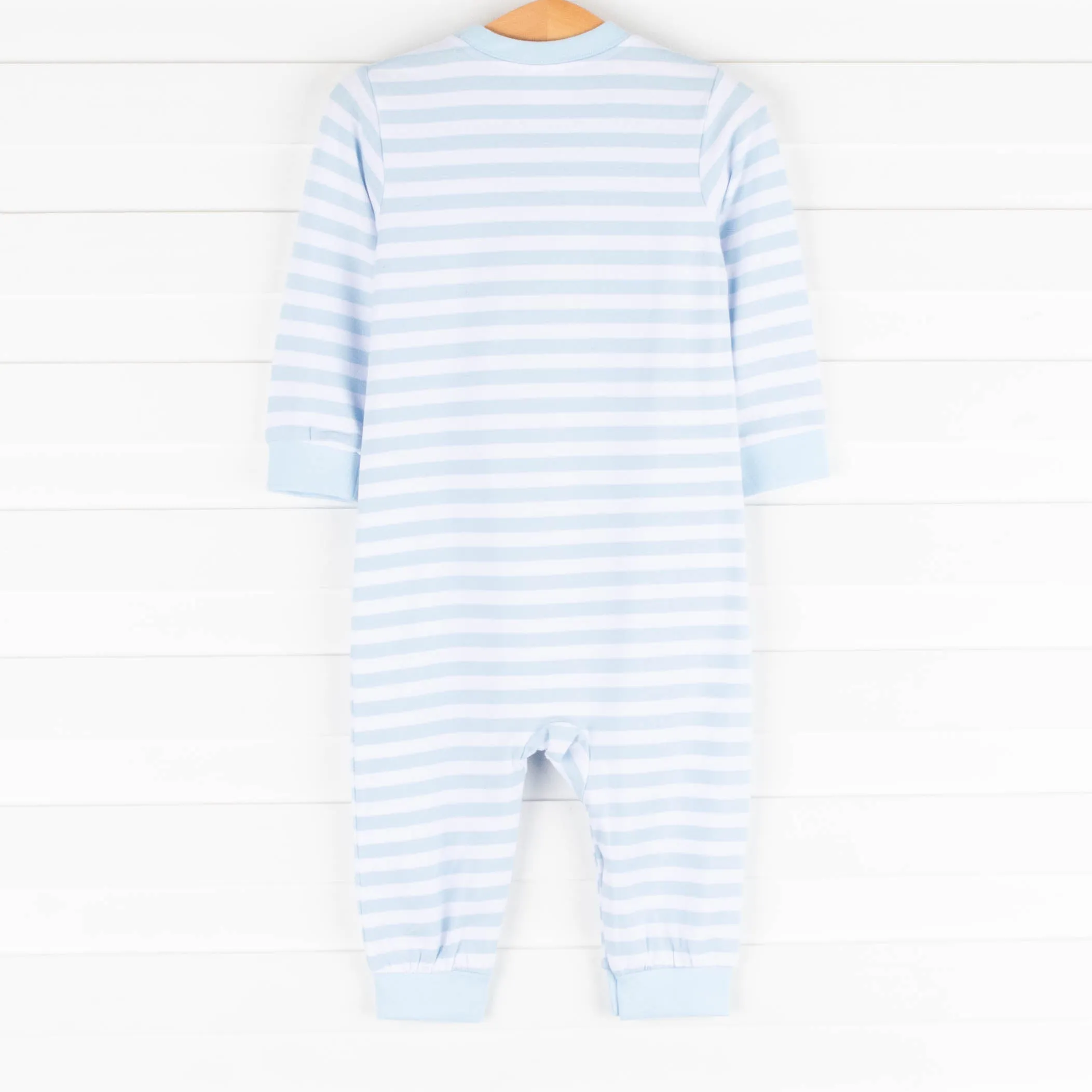 Road Trip Romper, Blue Stripe