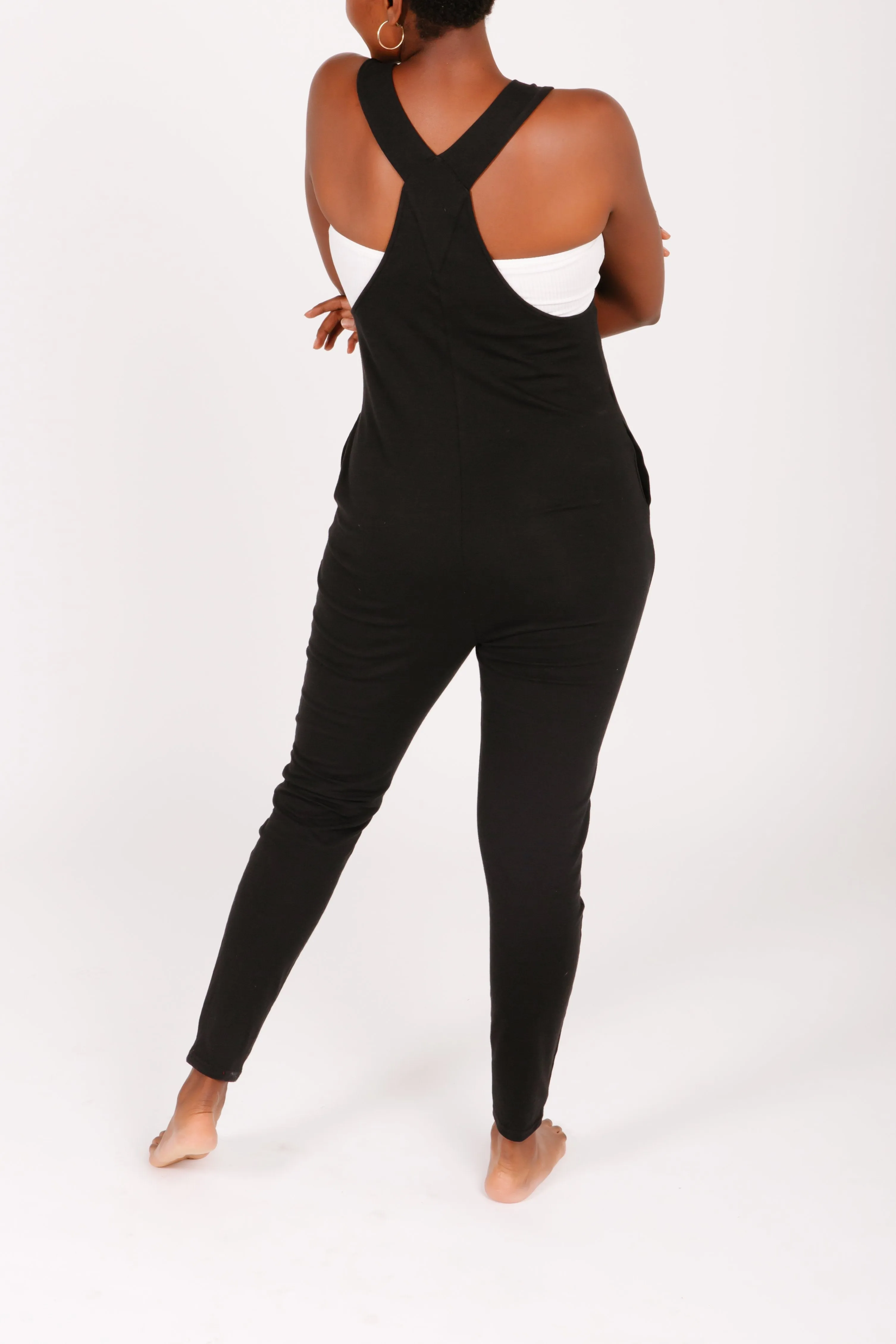 Romperalls in Midnight Black