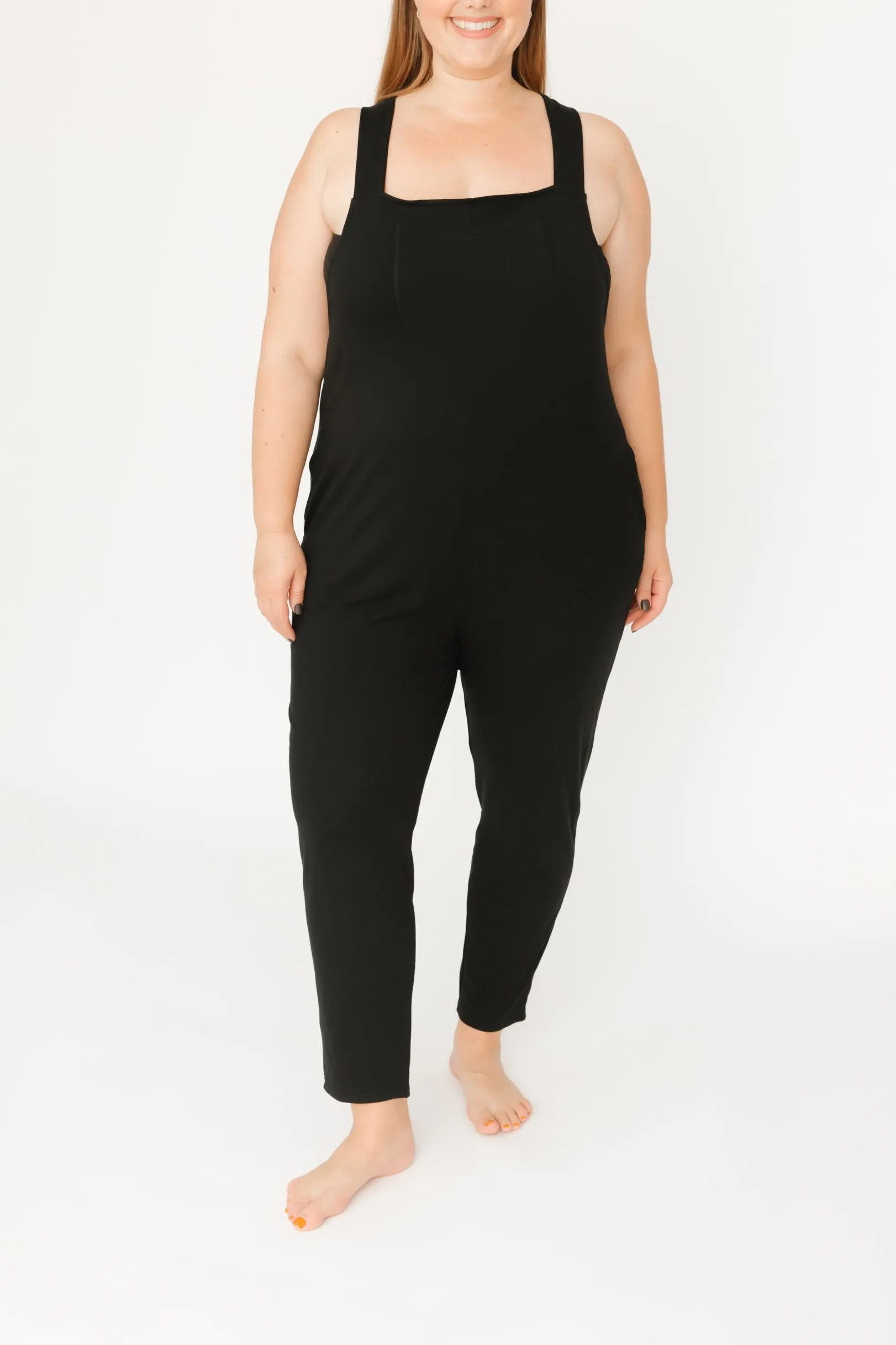 Romperalls in Midnight Black