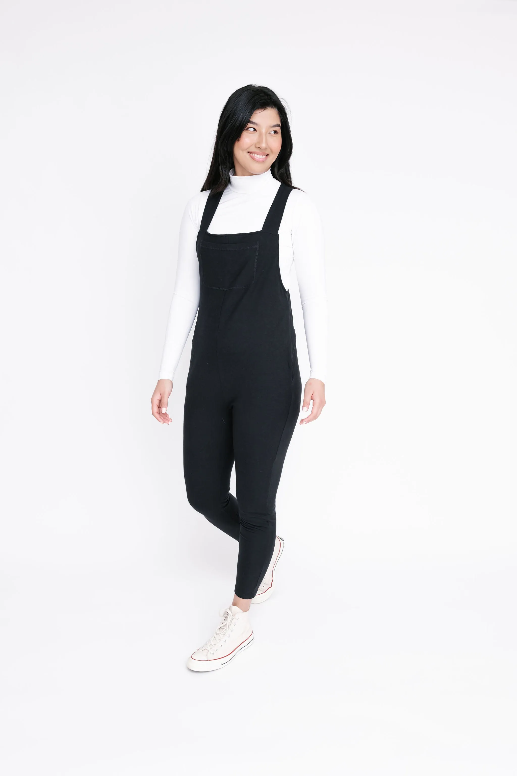 Romperalls in Midnight Black