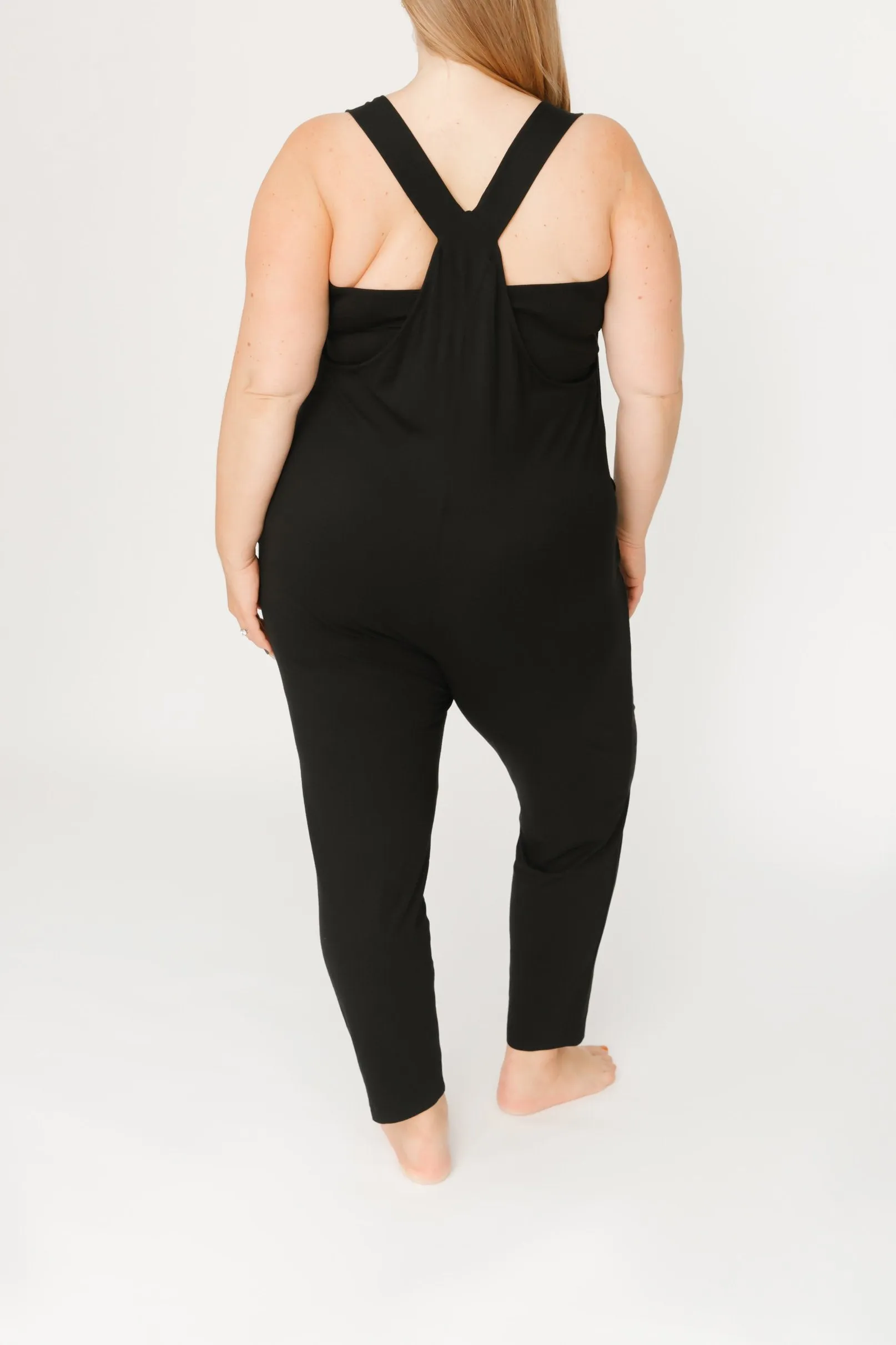 Romperalls in Midnight Black