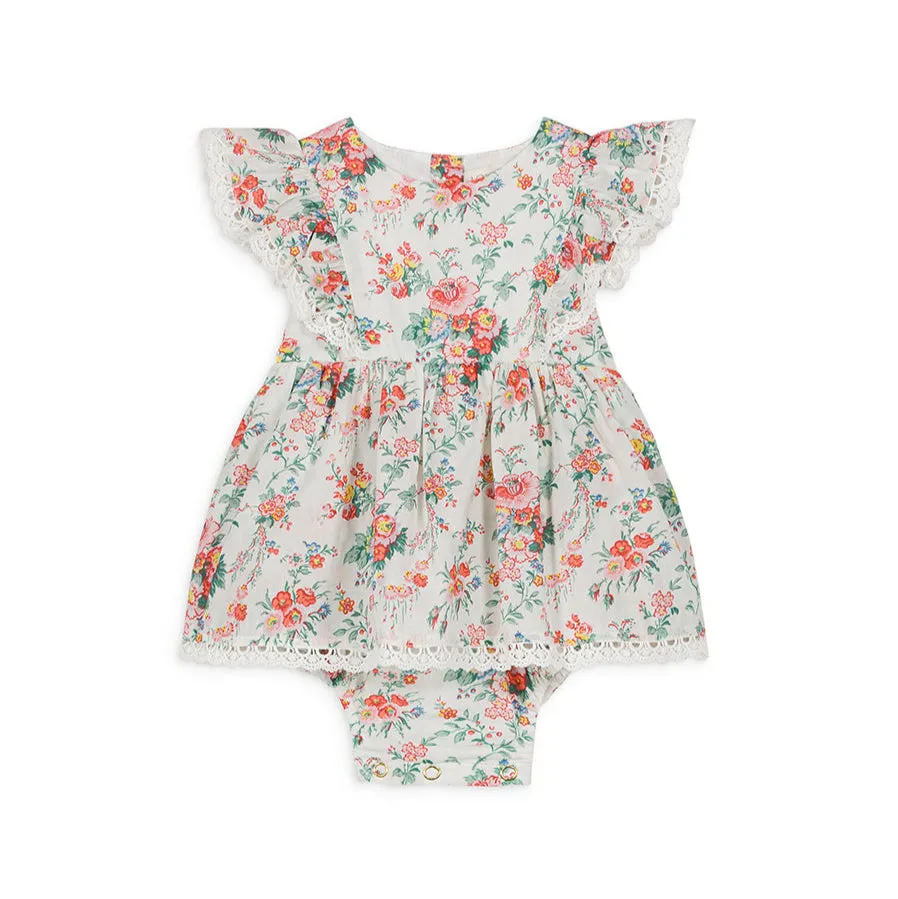Rompers Lena, Cream Rosa Festa