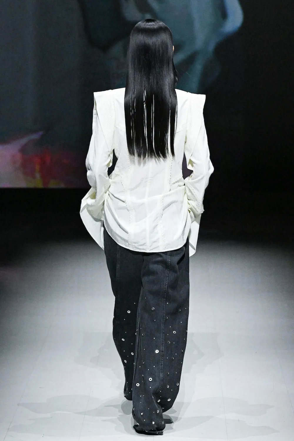ROSE-EMBROIDERED VELOUR CARDIGAN