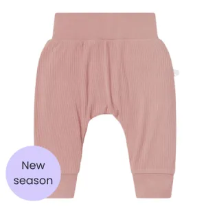 Rose Ribbed Joggers