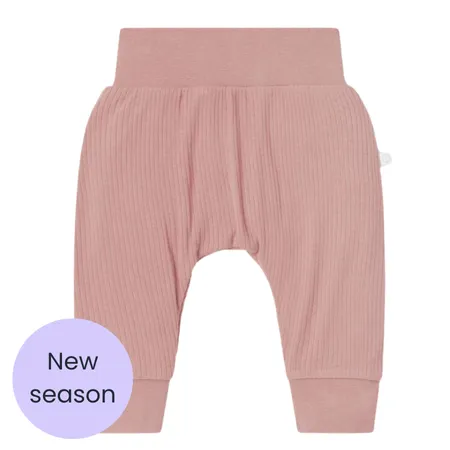 Rose Ribbed Joggers
