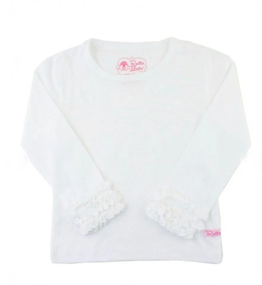 Ruffled Long Sleeve Layering Tee