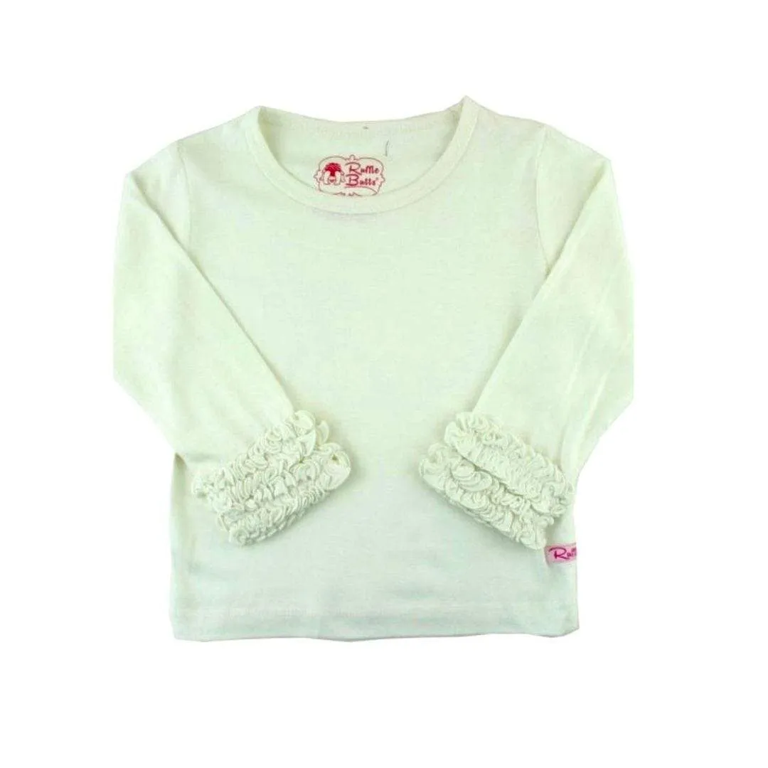 Ruffled Long Sleeve Layering Tee
