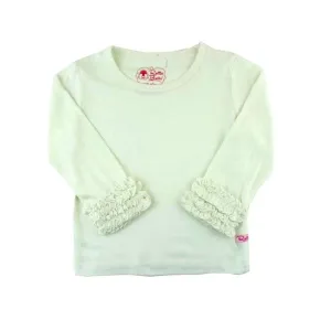 Ruffled Long Sleeve Layering Tee