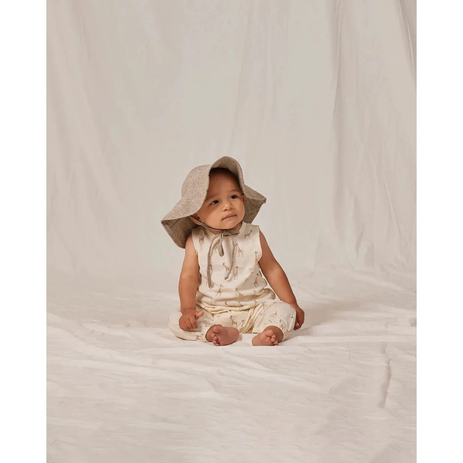 Rylee & Cru Giraffes Mills Jumpsuit - Ivory