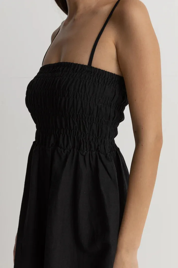 RYTHM CLASSIC SHIRRED MINI DRESS