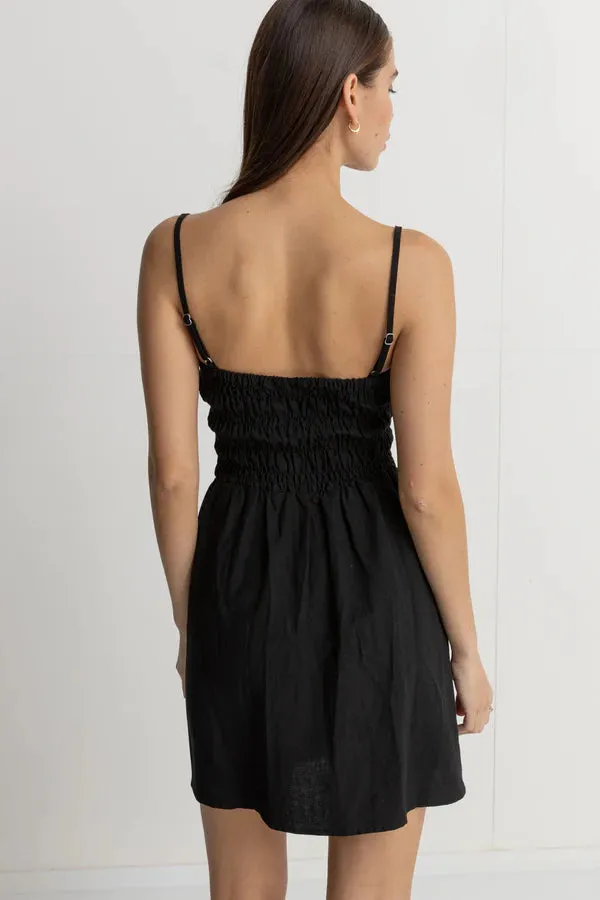 RYTHM CLASSIC SHIRRED MINI DRESS