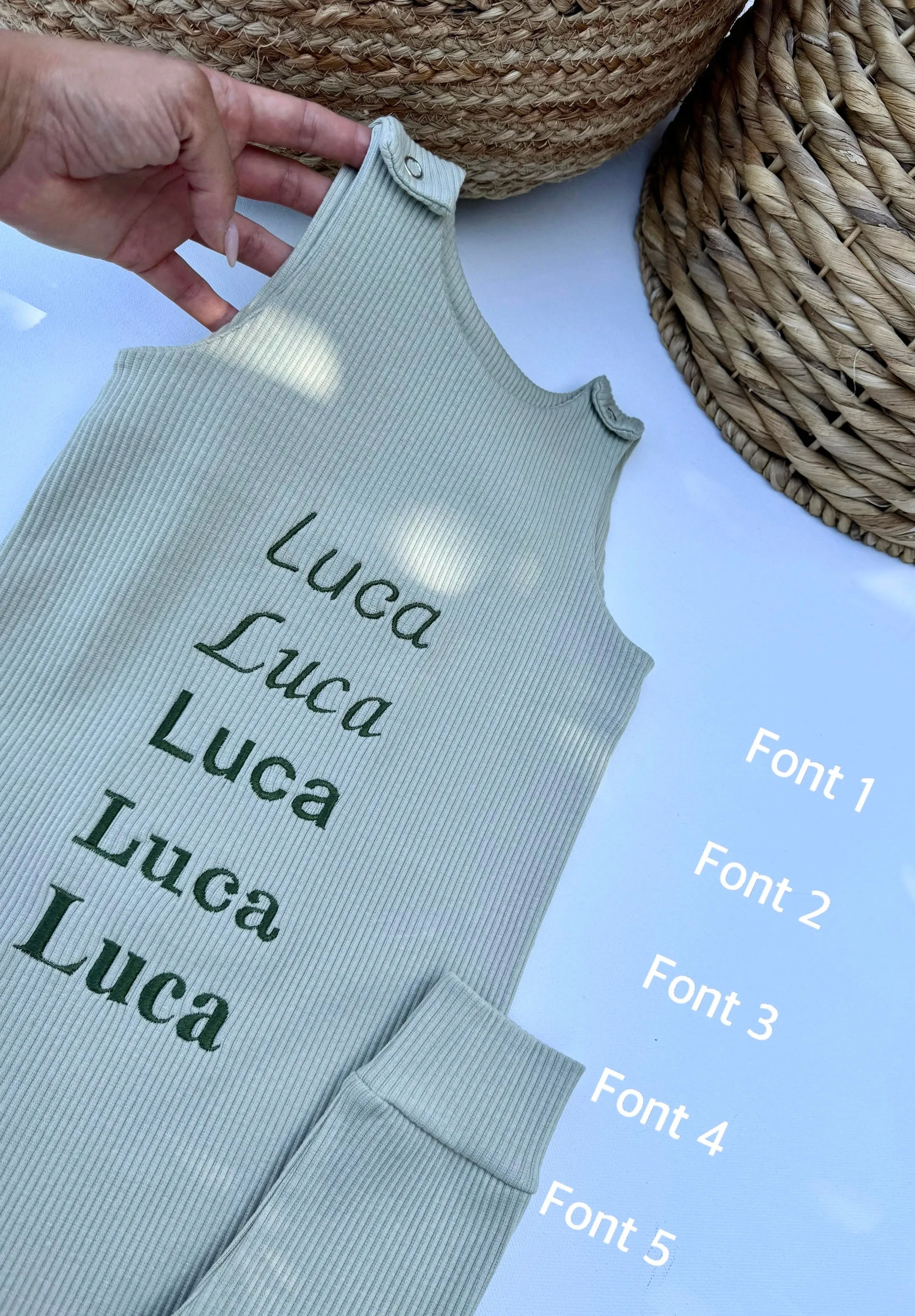 Sage Dungarees