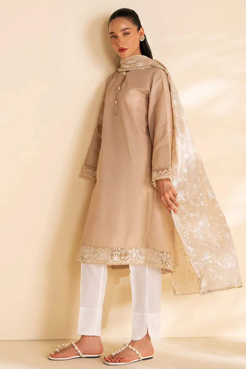 SAND STONE-2 PC (SHIRT & DUPATTA)