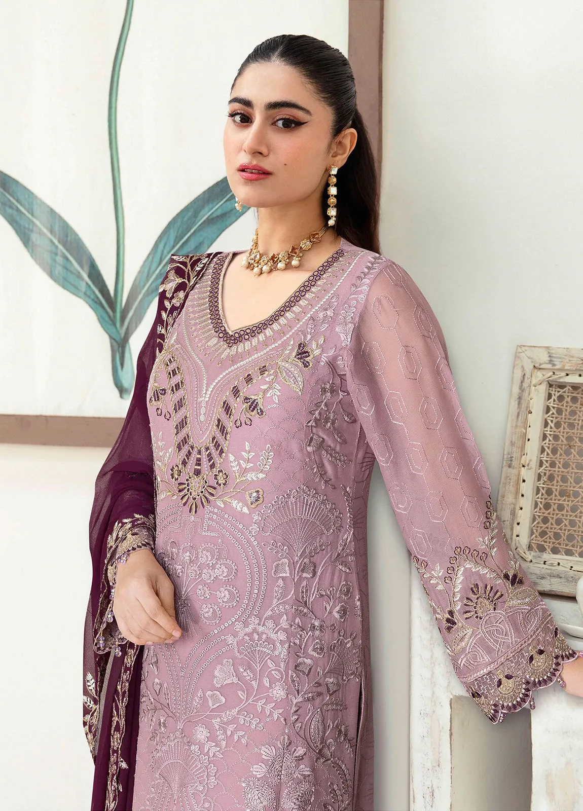 Sangeet By Ramsha Chiffon Unstitched 3pcs