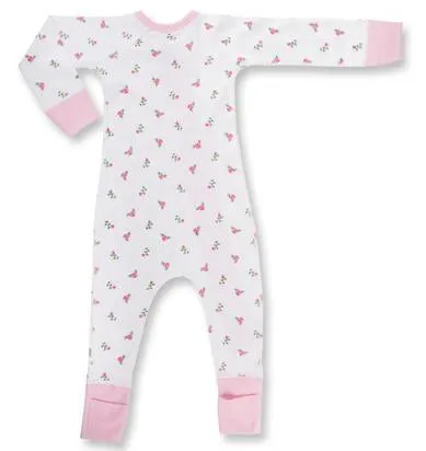 Sapling Child Vintage Rose Zip Up Romper