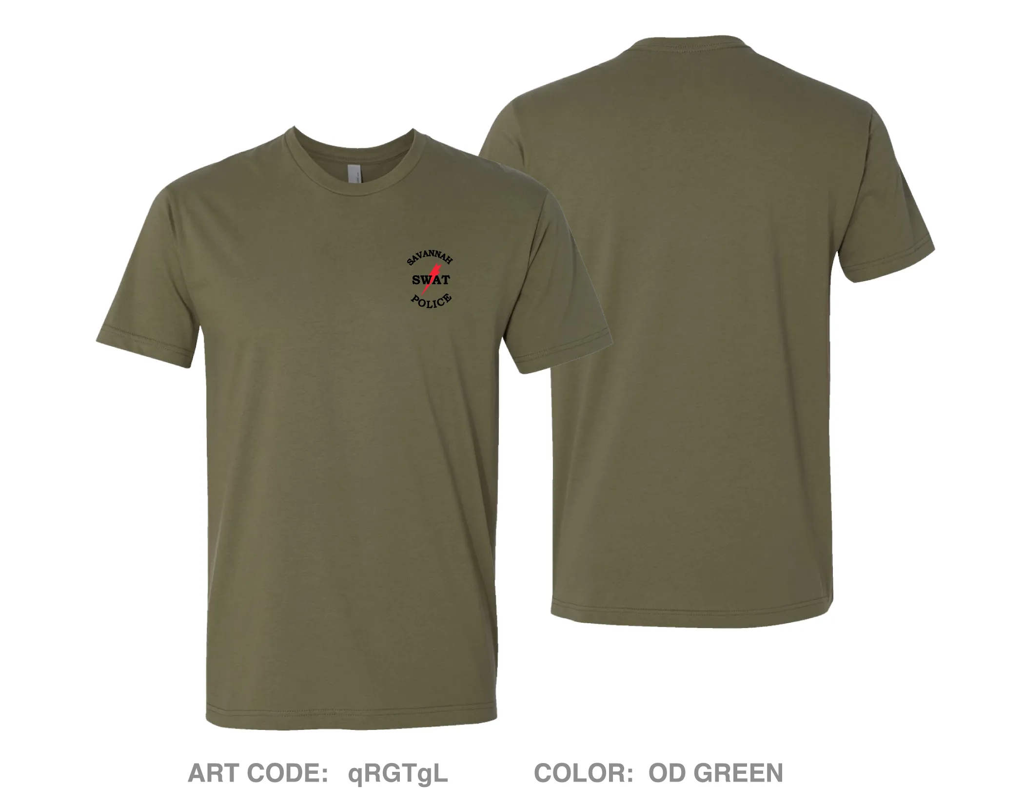 SAVANNAH SWAT Comfort Unisex Cotton SS Tee - qRGTgL