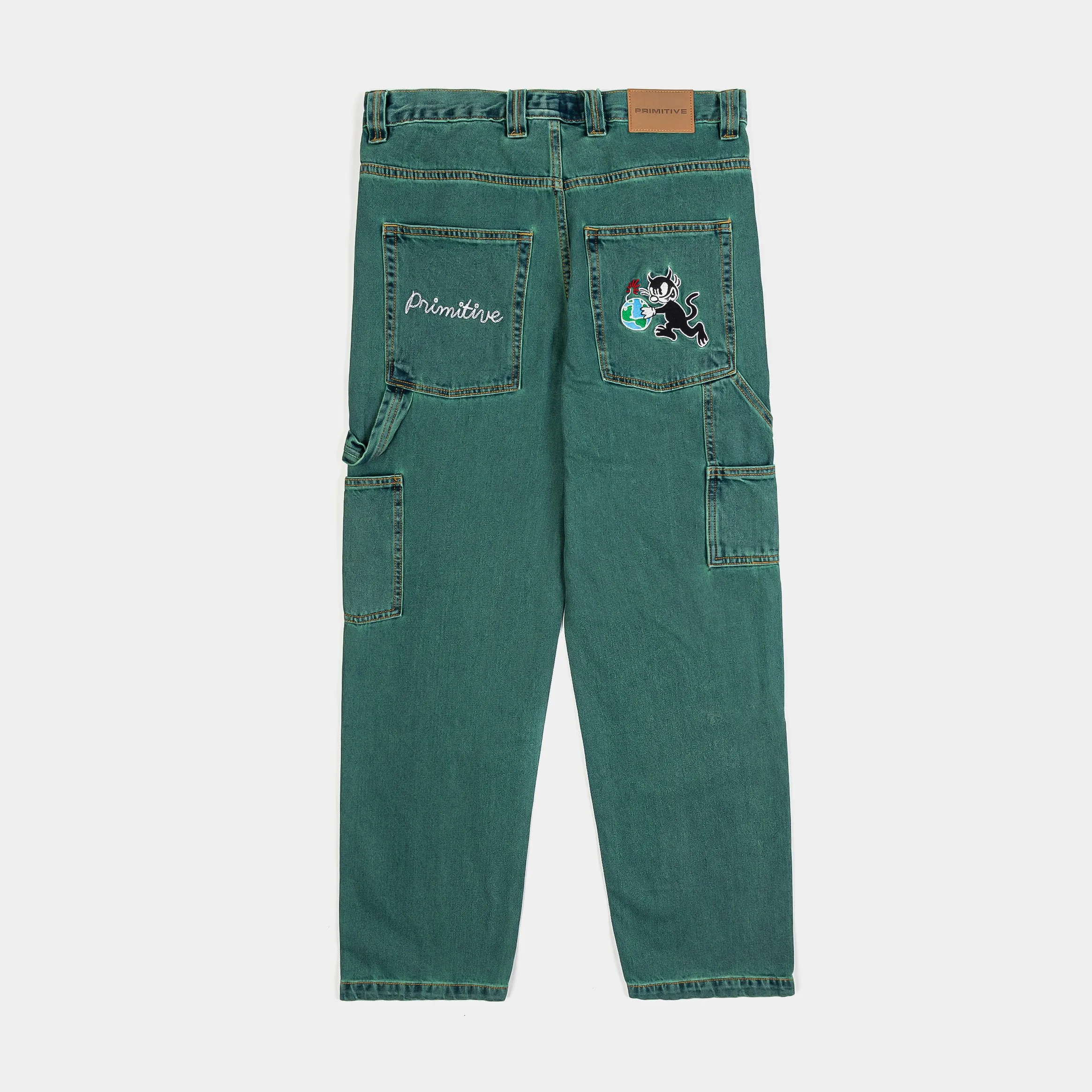 Savior Carpenter Mens Pants (Green/White)