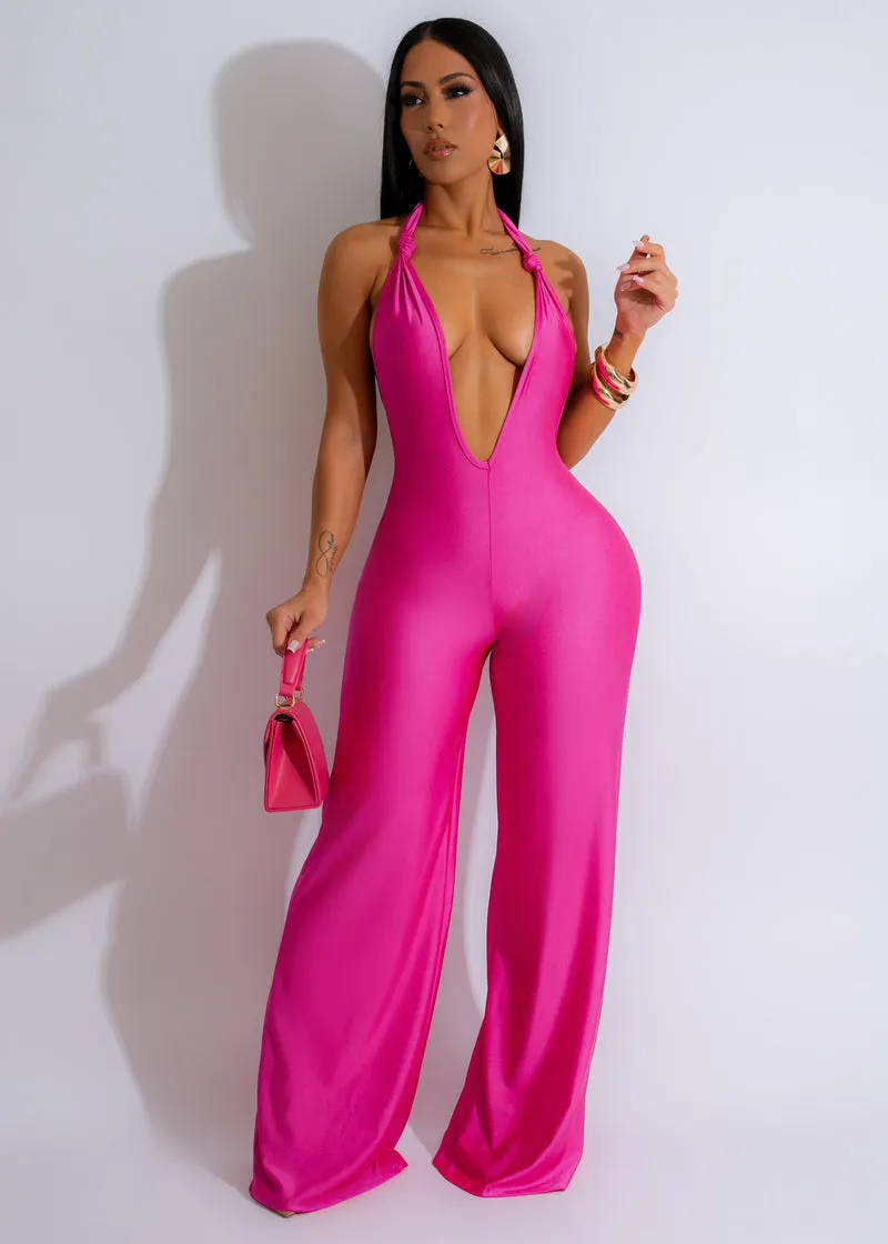 SBJ1999H - HALTER JUMPSUIT