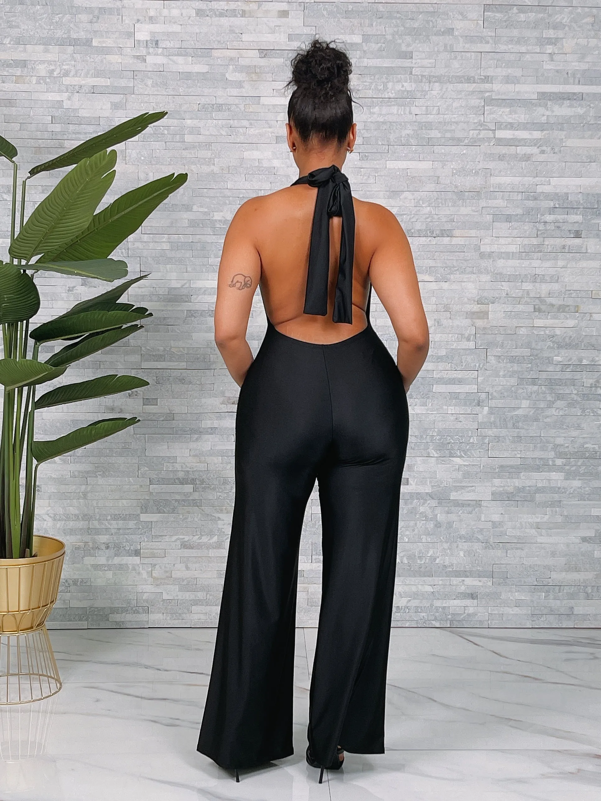 SBJ1999H - HALTER JUMPSUIT