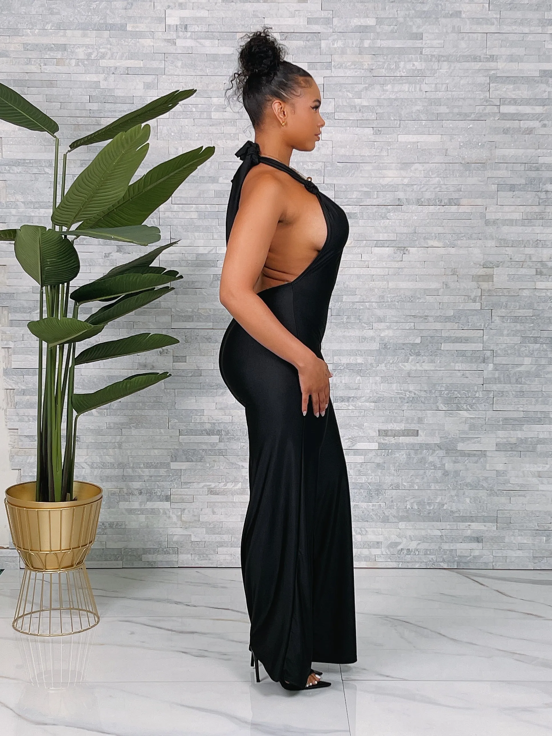 SBJ1999H - HALTER JUMPSUIT