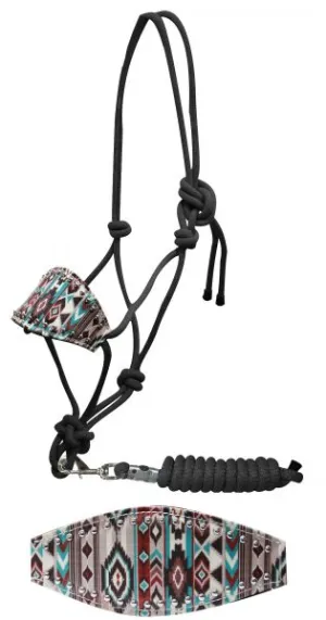 Showman Bronc Nose Rope Halters With Navajo Print