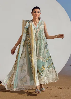 Sicilian Summer - 2A - Aqua | Crimson Serendipity Luxury Lawn Collection 2022