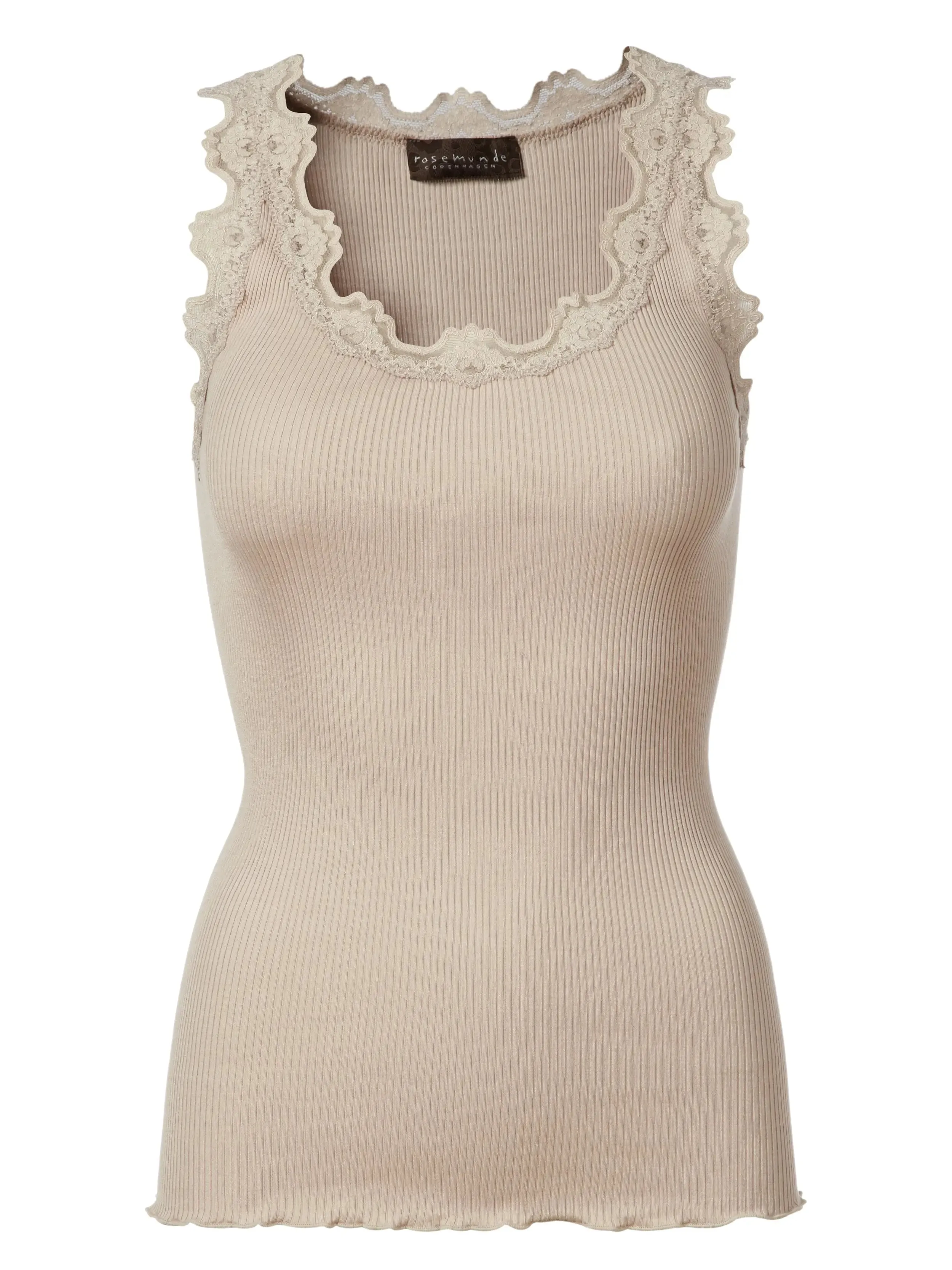 Silk Blend Cami With Lace