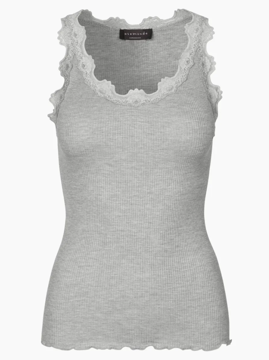 Silk Cotton Lace Tank