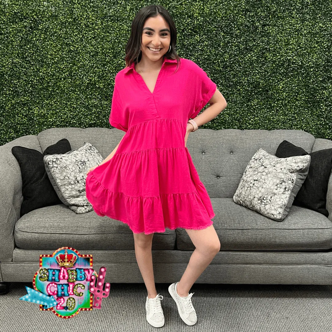 Simple as One Can Dress - Hot Pink