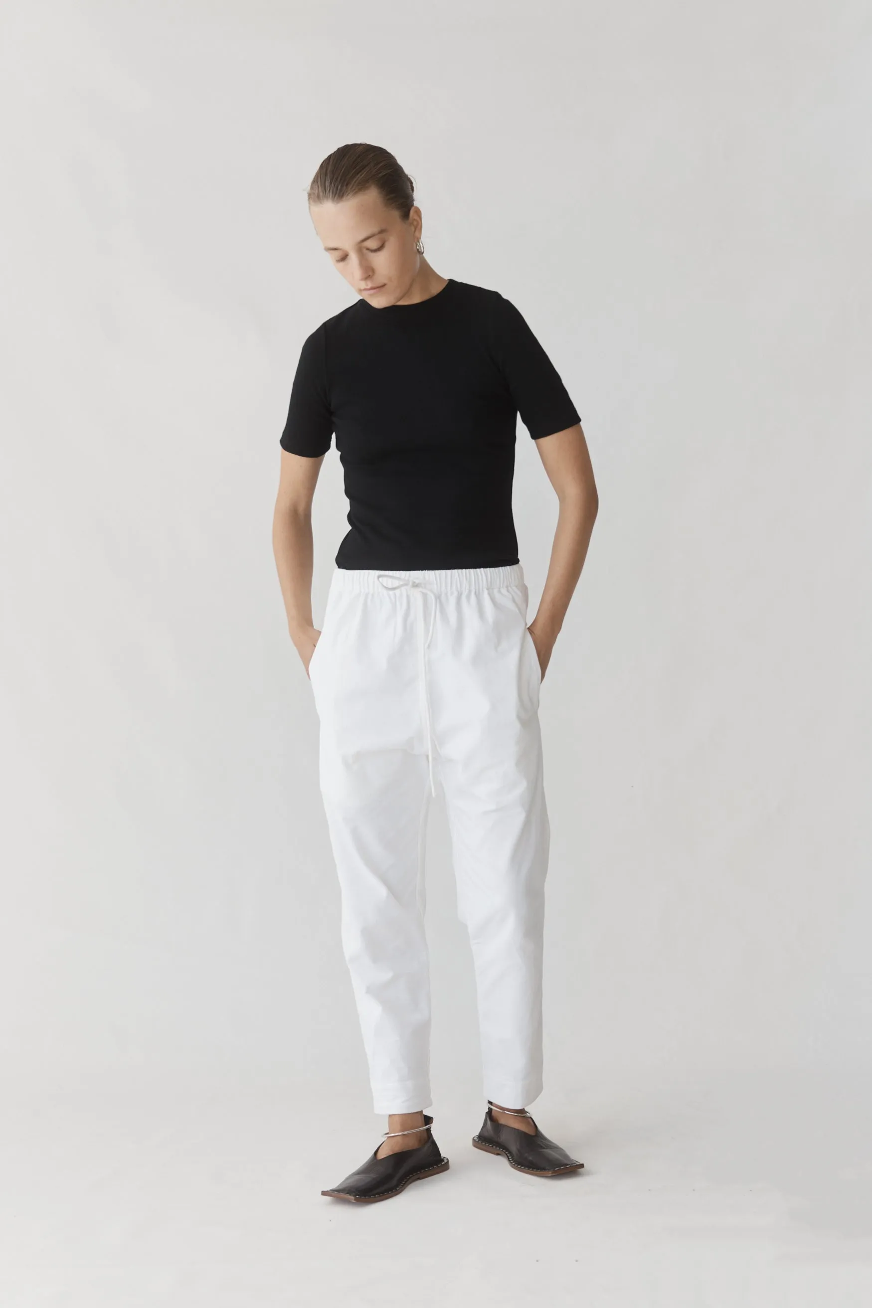 SIZE LARGE (12) Ashley Pant in White