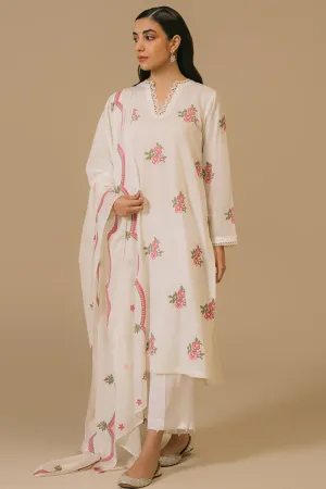 SKY BLOOM-2 PIECE (SHIRT & DUPATTA)