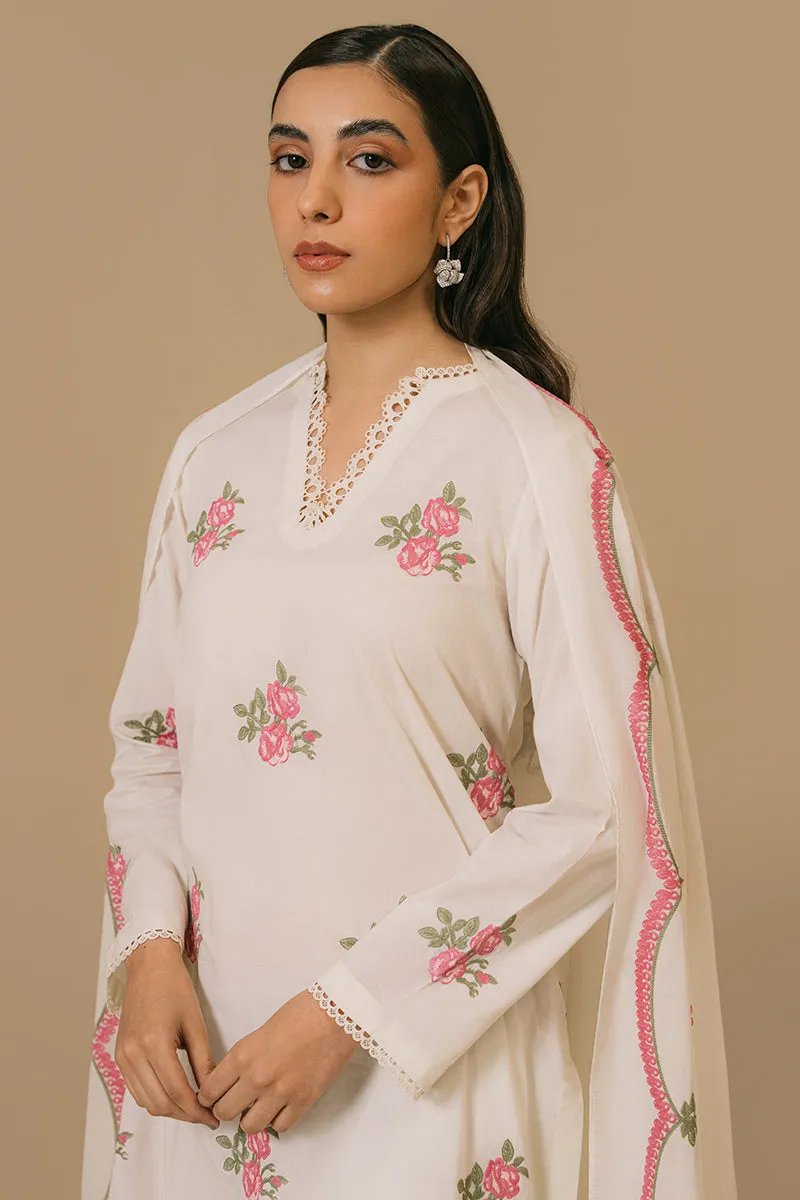 SKY BLOOM-2 PIECE (SHIRT & DUPATTA)