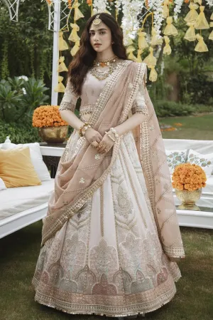 SM-04 | Qalamkar Shadmani Luxury Formals Collection 2021 | Unstitched Embroidered Organza Suits
