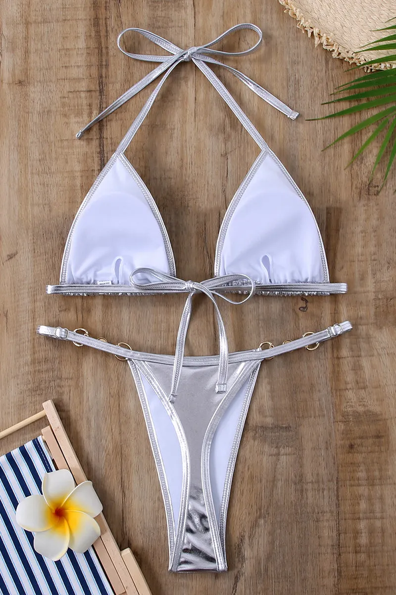 SM0470 Metallic Bikini Set