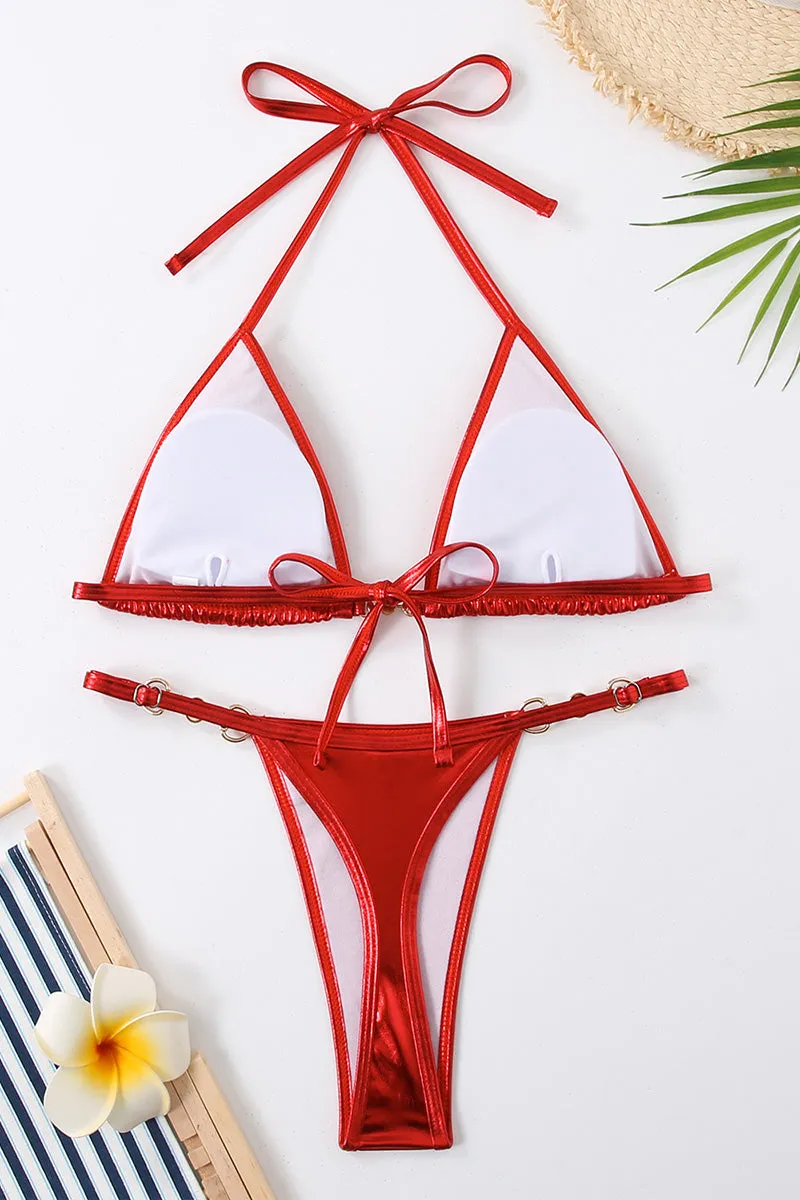 SM0470 Metallic Bikini Set