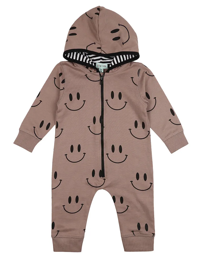 Smiley Hooded Romper